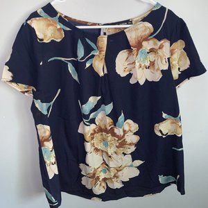 Shien Floral Blouse 2X